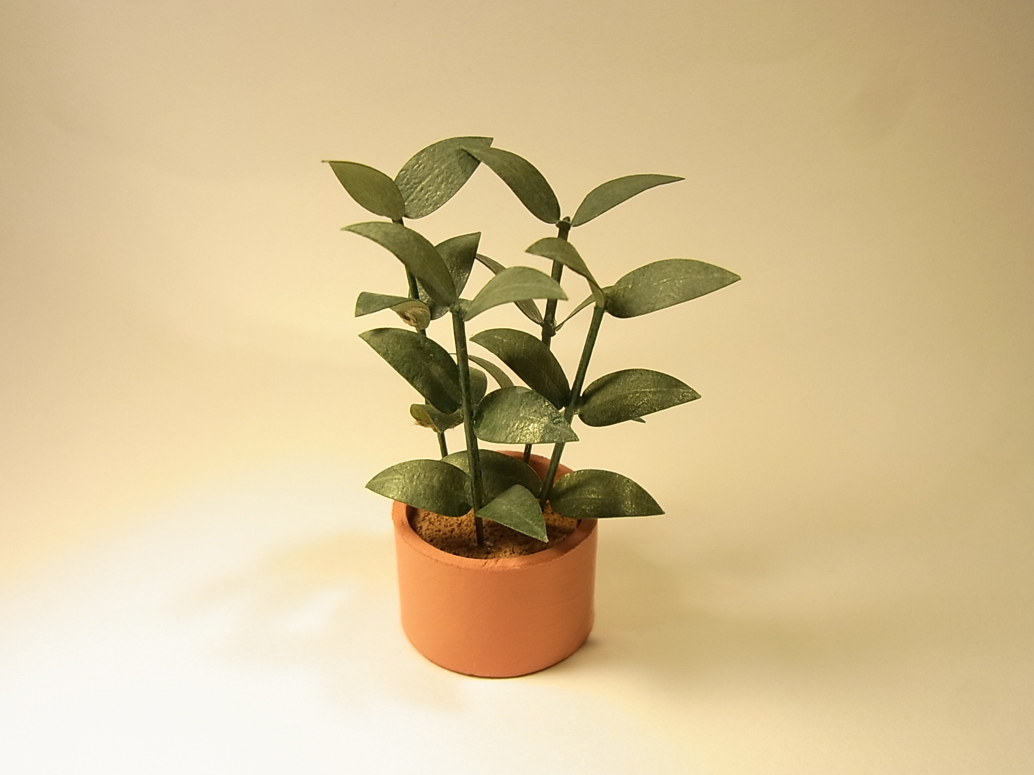 pot of plants小ブラウン