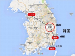 韓国三都めぐりマップ
