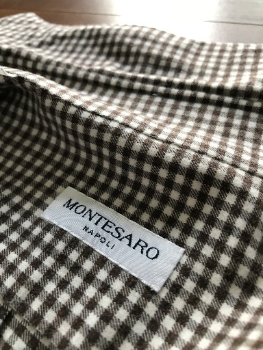 MONTESARO(モンテサーロ)のコットンフランネル ギンガムチェックシャツ_⑨