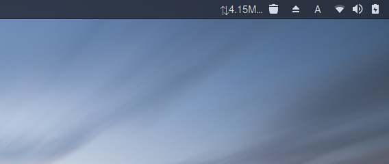 Simple net speed GNOME拡張機能 Ubuntu 17.10 インターネット速度