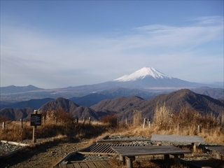 蛭ヶ岳から望む富士山