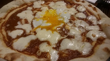 仙台味噌と卵の ピッツァ